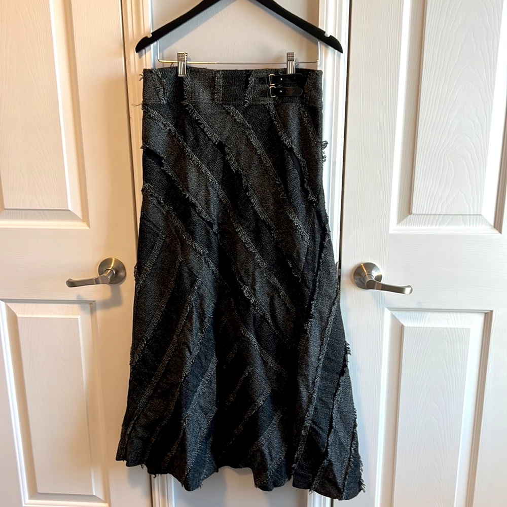 Black and white, full length, skirt
